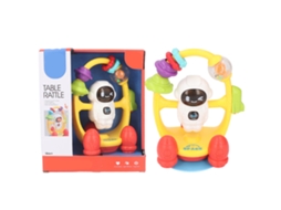 Rebe-brinquedo De Mesa Para Bebê Com Som E Luz Astronauta Giratório 360 Graus Brinquedo Montessori Multifuncional