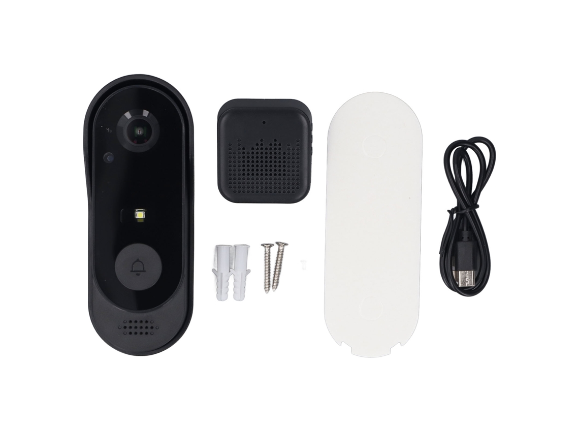 Aetheria campainha Inteligente Sem Fio com Câmera Vídeo Detecção Humana Visão Noturna Interfone 2 Vias Tuya