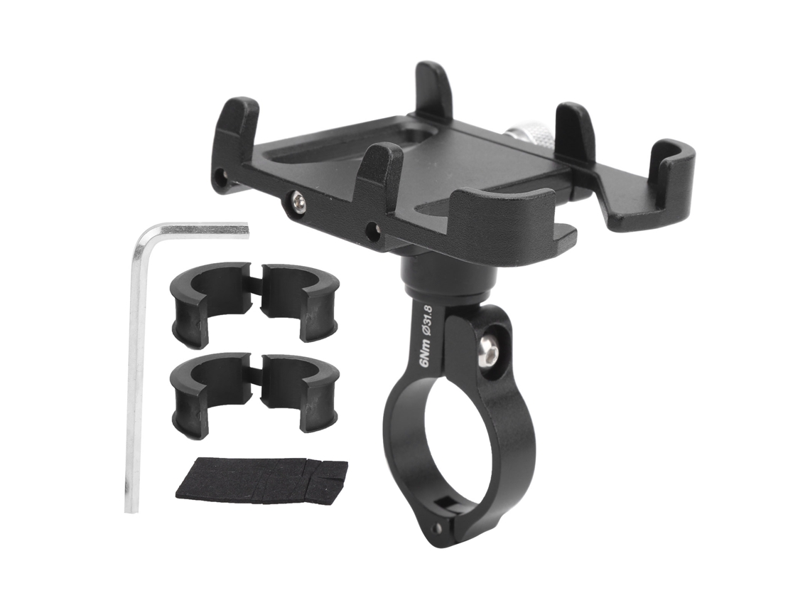 Suporte Mali para Celular de Bicicleta Rotativo 360° Liga de Alumínio para Bike e Ebike