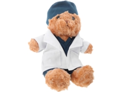 Ursinho De Pelúcia Criativo Com Roupa Médico, Boneco 30cm Para