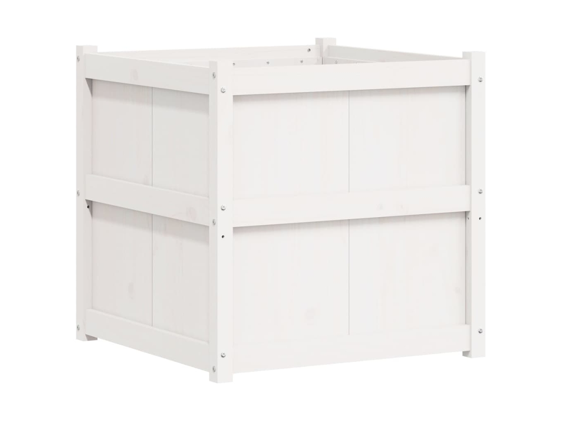 Garden Planter, Garden Planters Vidaxl Branco Madeira De Pinho (n/a)