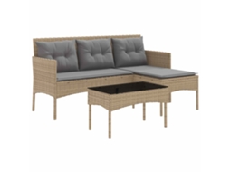 Maison Exclusive - Conjunto De Sofá De Jardim Com Almofada 2 Pcs Vime Pe
