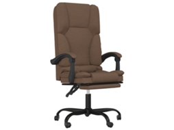 Massage Office Chair, Massage Office Chairs Vidaxl Marrom Tecido (n/a)