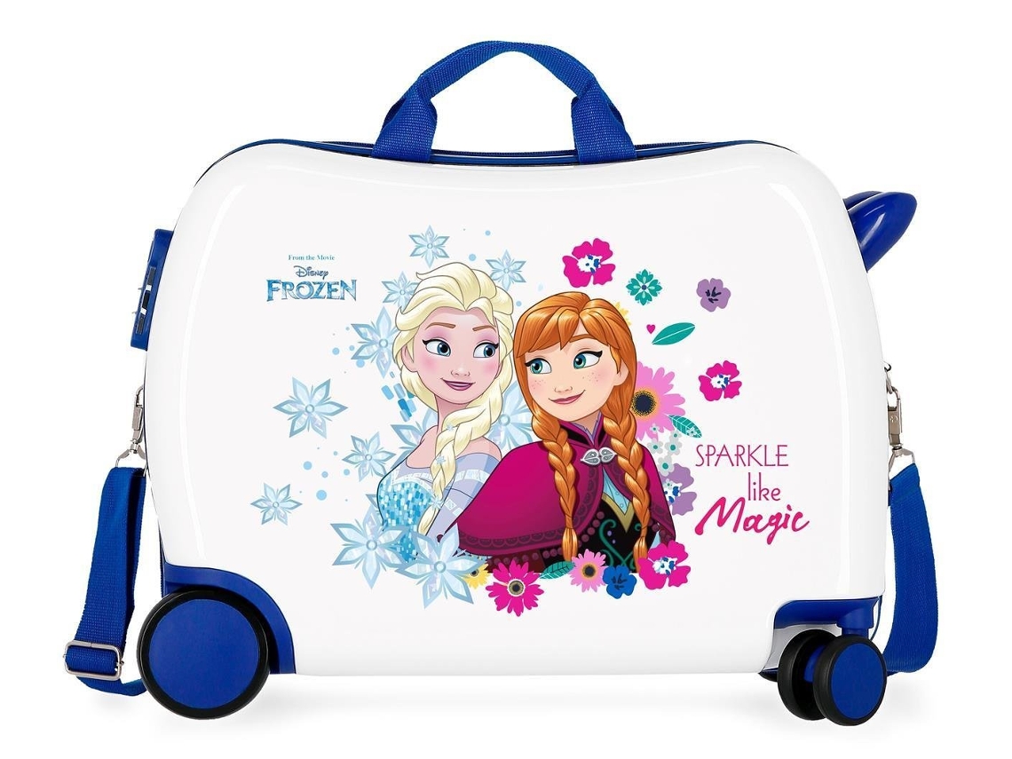 Mala Infantil Sparkle Like Magic Frozen Abs Branco Disney