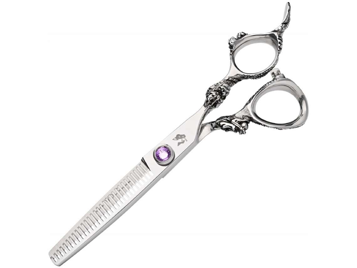 Tesoura De Barbeiro Elysve 6 Polegadas, Design Offset, Para Destros, Corte Preciso, Para Salão E Uso Doméstico