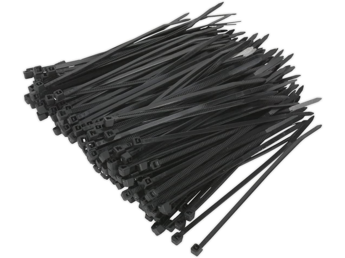 Cabo Ct10025p200 100 X 2,5 Mm - Preto - Pacote Com 200 Unidades
