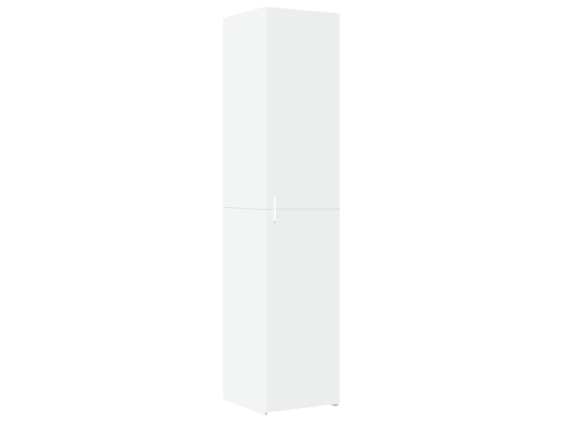 Guarda-roupa alto em madeira branca, exclusivo da Maison, 40x42,5x185 cm