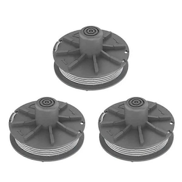 Compatível com Gardena 5307 20, Kit com 3 Carretéis de Fio para Aparador de Grama AQUAFORGE