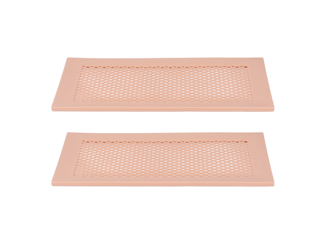 Primerox 2pcs Tampas de Proteção de Silicone para Grade de Ventilação Infantil Segura para Casa Piso Marrom