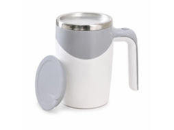 Caneca De Café Com Agitação Aço Inoxidável, 380ml, 7000rpm, Alimentada Por Bateria, Cinza