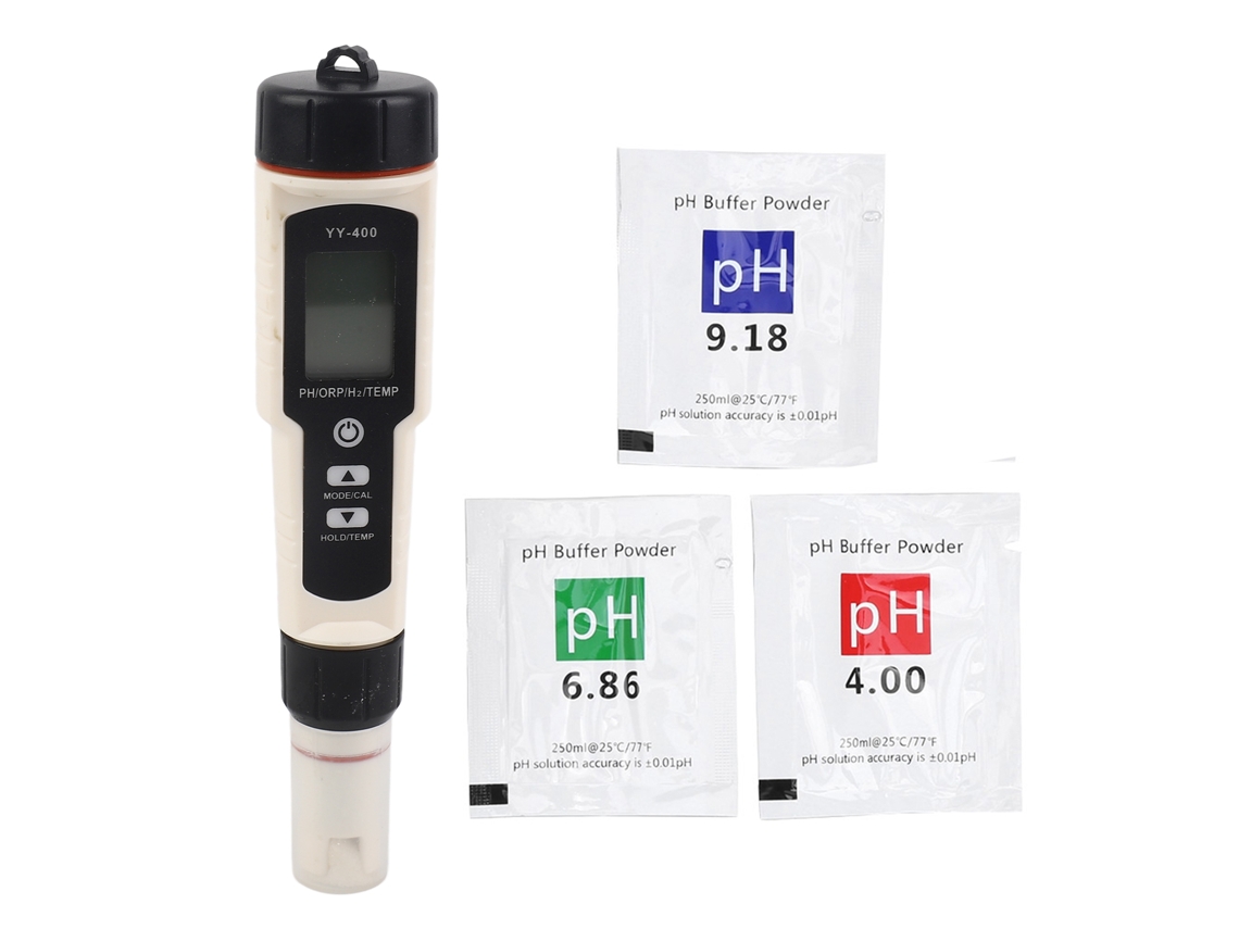 Lápiz Testador De Qualidade Da Água Portátil 4 Em 1 Ph Orp H2 Temperatura Yy-400