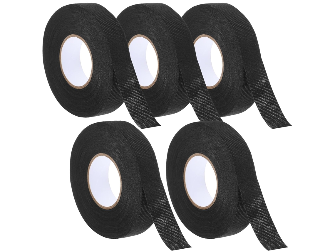5 Rolos De Fita Adesiva Flexível Poliéster Para Isolamento E Redução Ruído Em Chicotes Elétricos Automotivos, Resistente