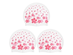 Boné De Silicone Para Natação Infantil Com Proteção Auricular À Prova D'água E Desenhos Animados