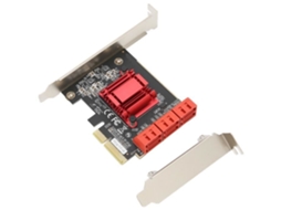 HURRISE Sata Pcie Expansion Card Pcie To Sata3.0 Expansion Card 6 Port Pcie Controller Expansion Adapter Card