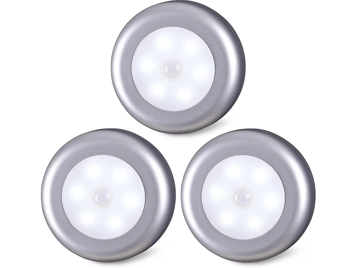 Lurelia, Luz Noturna Led, 0.5w, Sensor Pir, Pilhas Aaa, Autoadesiva, Auto, Branco Frio, Armário, Guarda-roupa