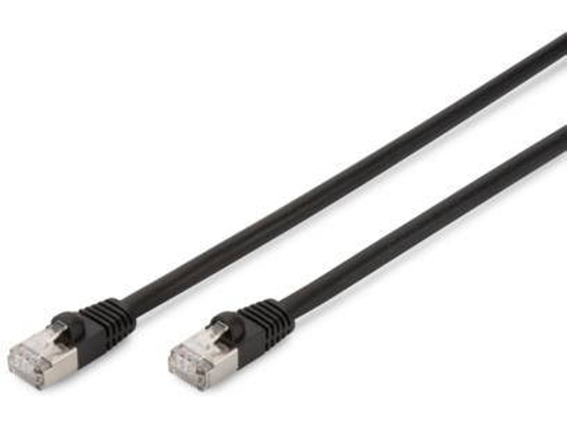 Cabo de Rede DIGITUS (RJ45 - 1 m - Preto)