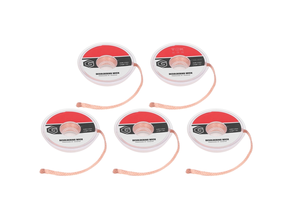 Laxiscreed Fio De Desoldagem De Latão Não Limpo Para Remover Solda, Ferramenta De Reparação Eletrónica
