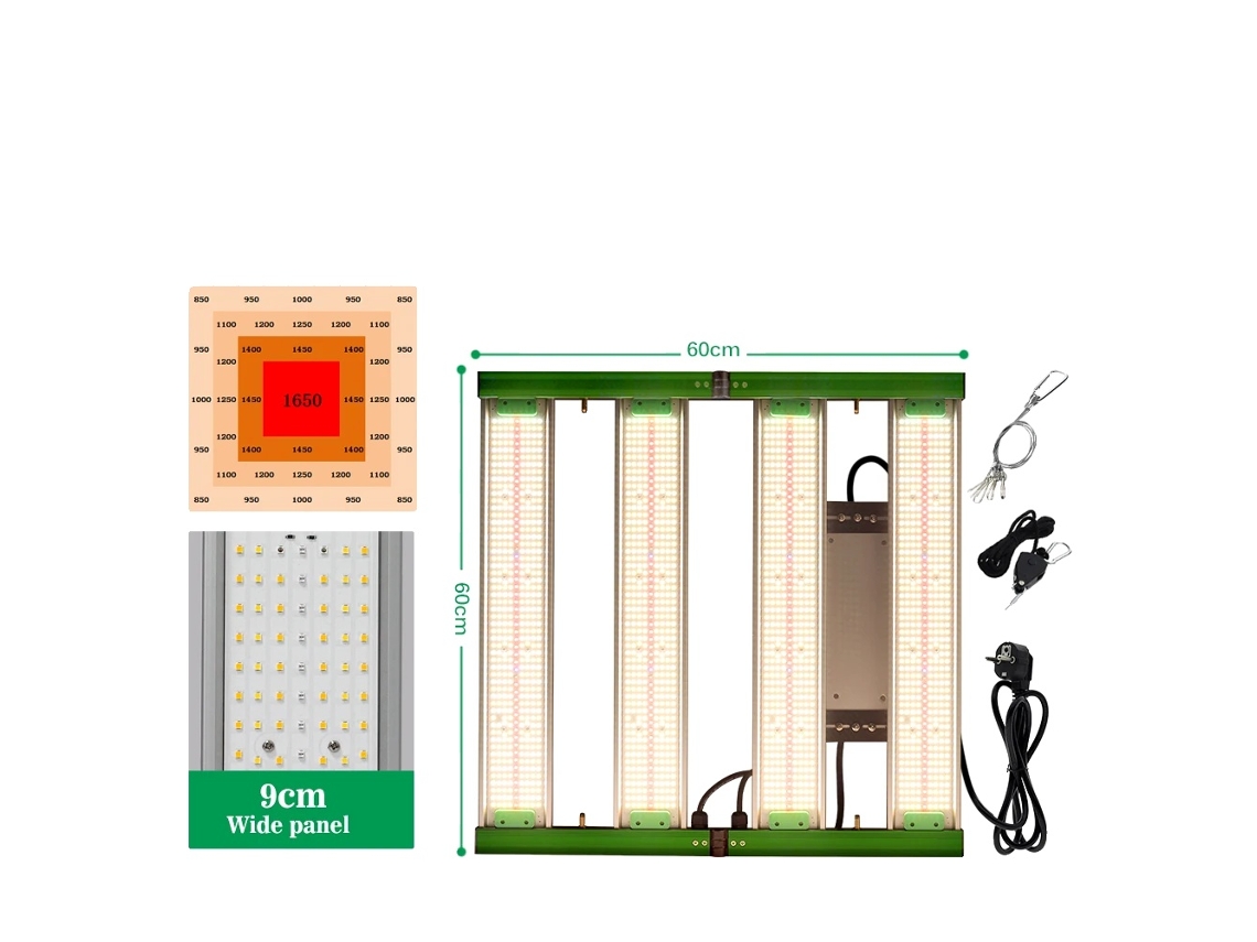 Luz De Cultivo Led, Dimerizável, Design Ajustável,400w Oem