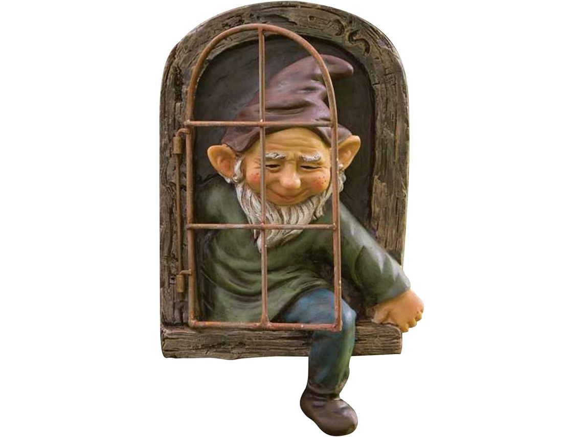 Est Tua de Gnomo Jardim em Rvore para Decora o Portas e Janelas Elfo Abra Ando Rvores Ornamento Parede Resina Casa Sala VAYOTOY