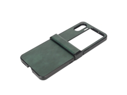 Aetheria capa Flip Protetora Dobrável para Oppo Find N2 Flip Couro Sintético Resistente a Arranhões Verde