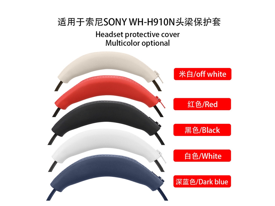 Acessórios Para Fones De Ouvido Compatíveis Com A Faixa De Cabeça De Silicone Vermelha Sony Wh H920n. Yunzii (tipo Zíper)