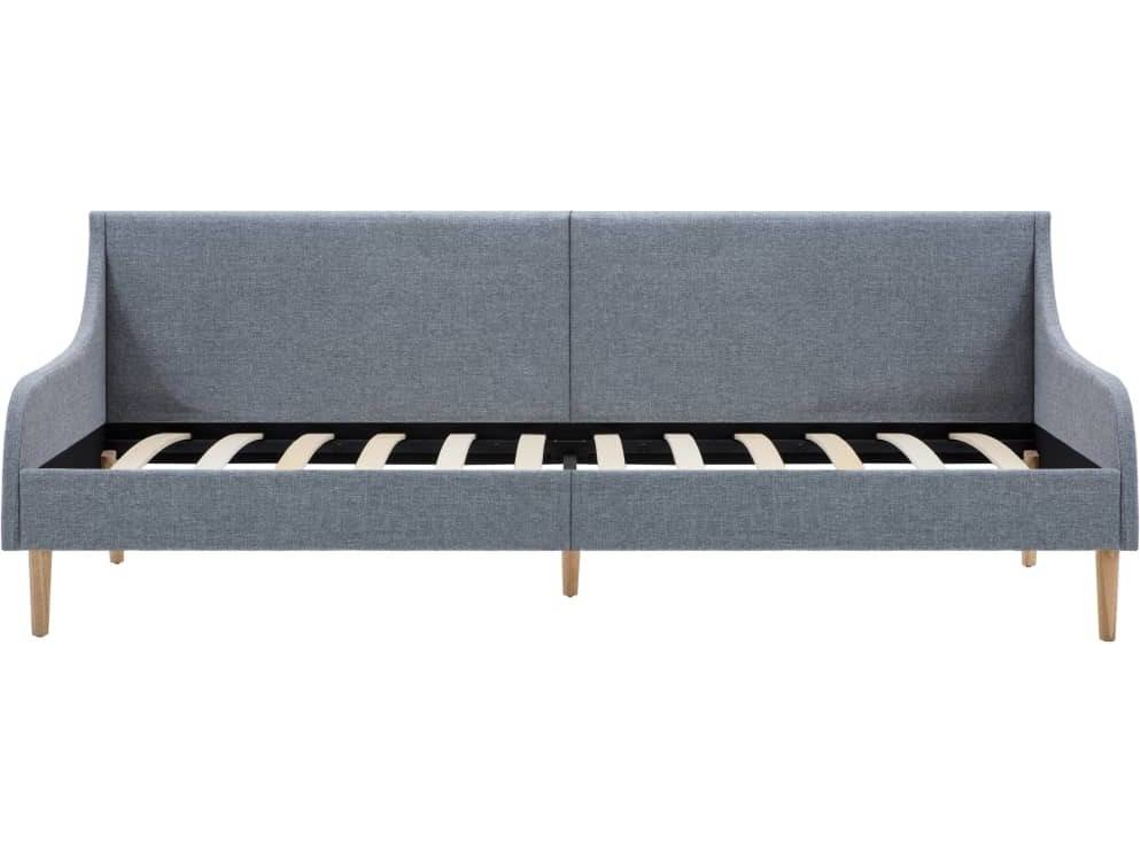Estrutura de SofáCama VIDAXL tecido cinzento claro Worten.pt