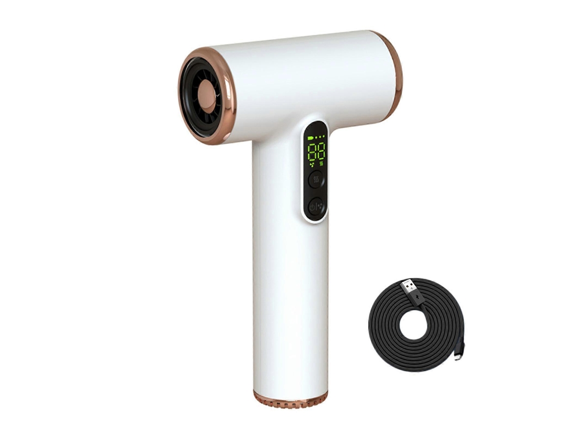 Secador De Cabelo Sem Fio Com Bateria Recarregável, Baixo Calor, Portátil, Para Camping Ly Ebike