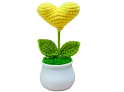 Tulipas Artificiais Em Vasos, Feitas À Mão, Com Design Em Forma De Coração, Decoração Feita À Mão Para Espaços Internos E Externos, Arranjo De Flores
