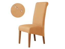 1 Pacote Protetor Removível para Cadeira de Sala de Jantar para Casa Restaurante-11 # Cor Camelo-Tamanho Universal LUUCOZK