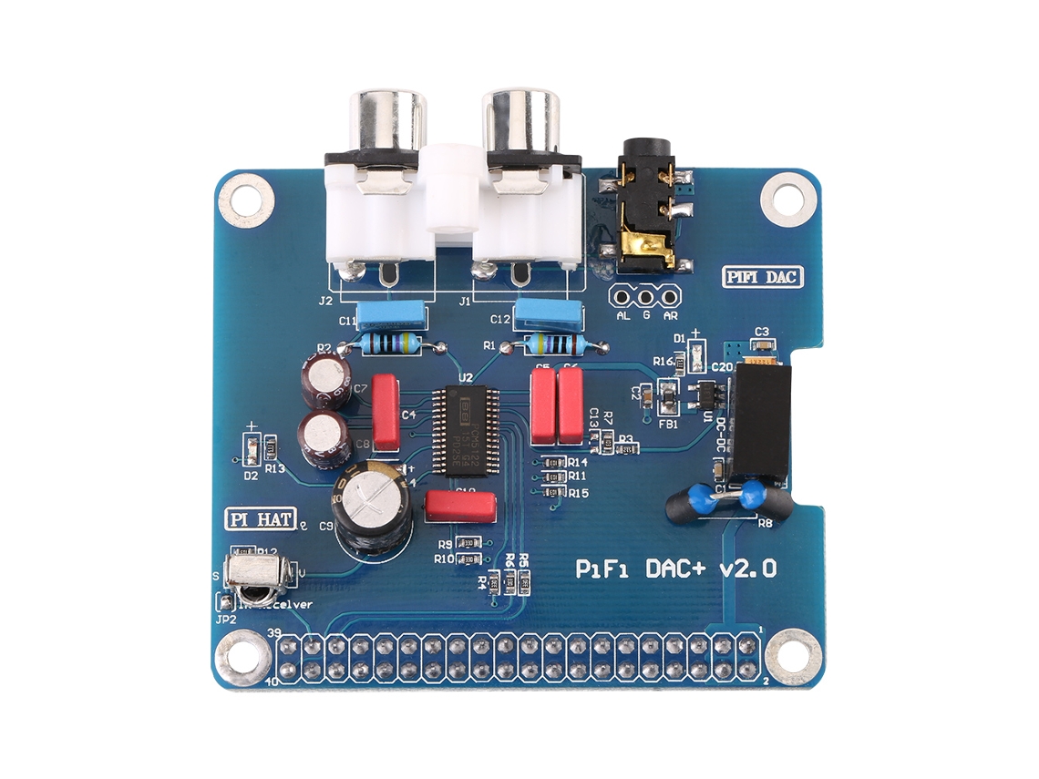 Laxiscreed Módulo De Conversão Digital-analógico Para Áudio Compatível Com Raspberry Pi B+ E 2b