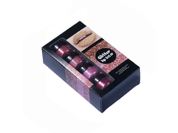 Kit para Lábios com Glitter, 4 Cores de Diamante Metálico Pigmentado, Primer e Pincel à Prova d'Água