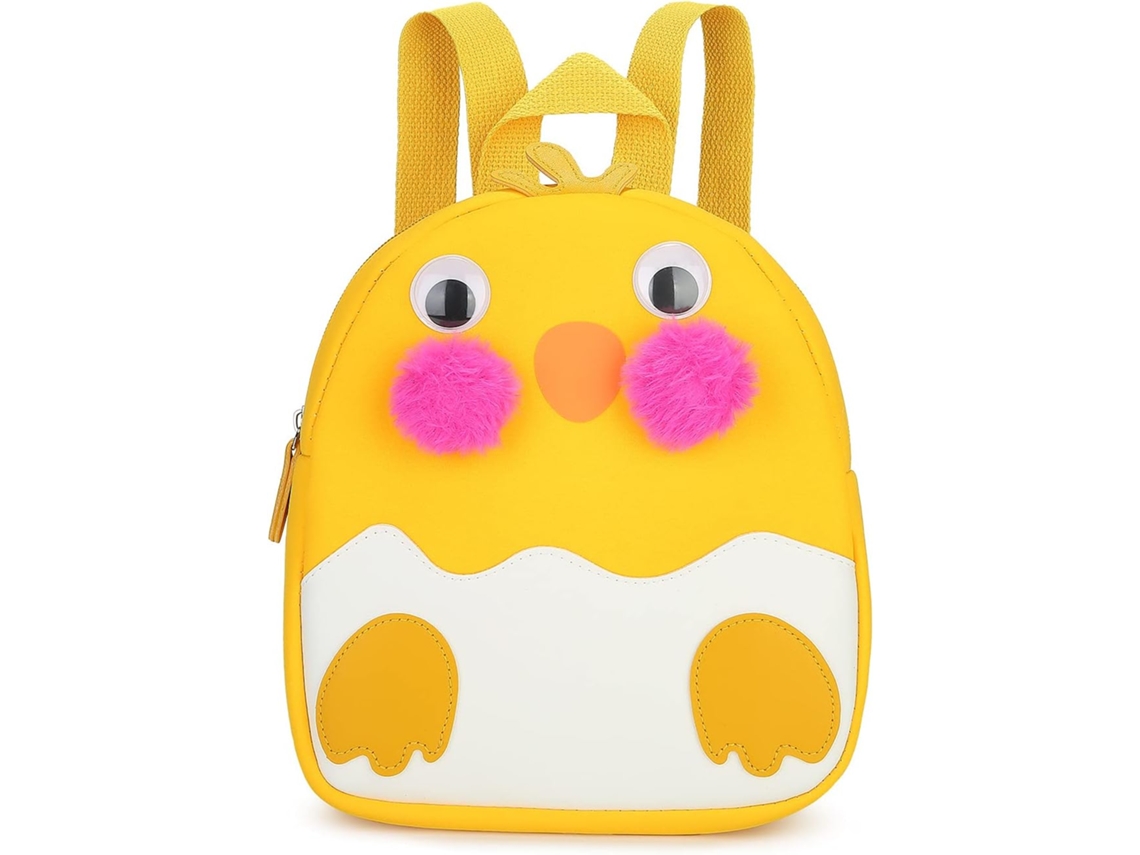 Mochila Escolar Infantil De Desenhos Animados Com Guizo - Amarelo
