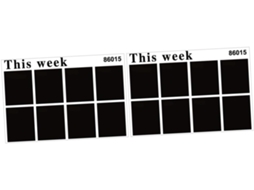 Conjunto De 2 Adesivos De Parede Removíveis Para Calendário Semanal, Ideais Para Casa E Escritório. Gokoco