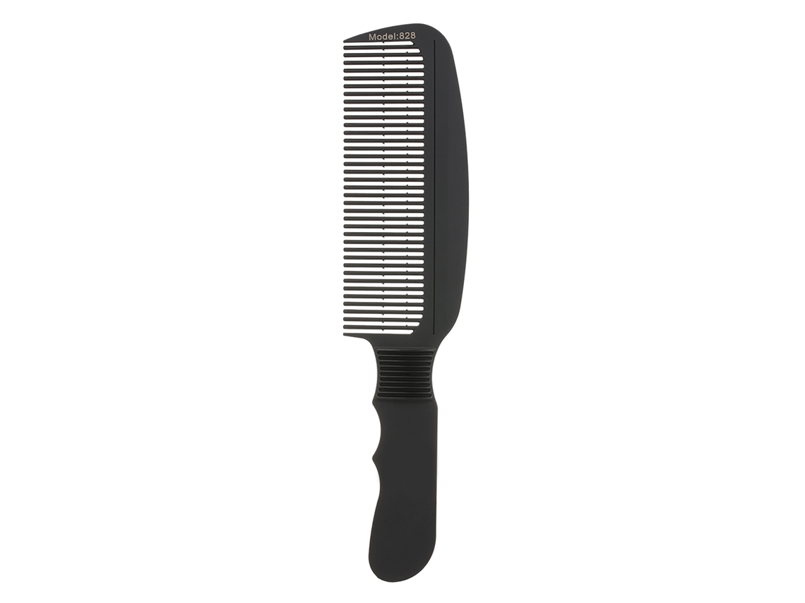 Pente de barbeiro profissional masculino 2026, com dentes longos, antiestático, portátil, para estilização de cabelo.
