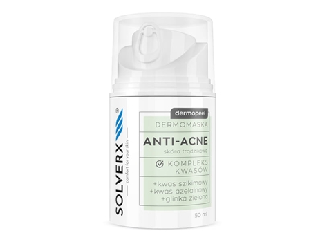 Dermaclear Pro Acne Solution Mask 50ml Advanced Purifying Formula For Clear, Glowing Skin Solverx