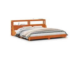 Cama sem colchão VIDAXL pinho maciço castanho-mel (180x200 cm)