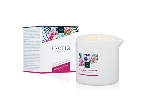 Exotiq Vela de Masaje de Orquídeas de Bambú - 200gr Edc Zona Erótica