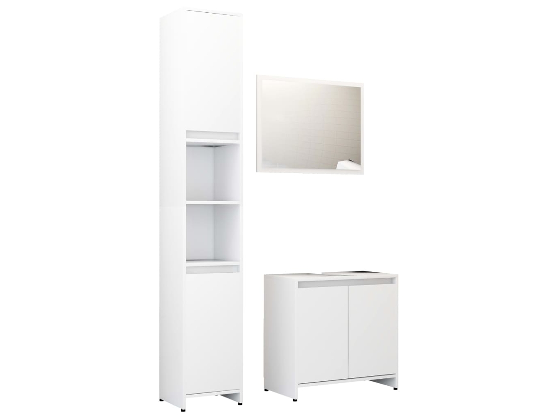 Bathroom Furniture Set, Bathroom Furniture Sets Vidaxl Branco Madeira Processada (n/a)