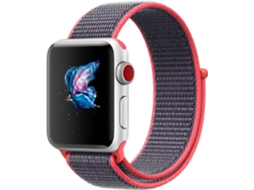 Bracelete Apple Watch 42, 44 mm WJS Nylon Vermelho