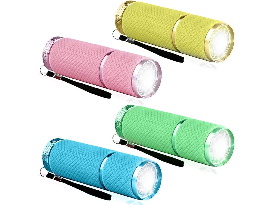 Conjunto De 4 Mini Lanternas Portáteis, Lanternas Infantis Duráveis​​ E Multifuncionais