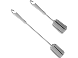Toyvian Conjunto De 2-escovas Limpeza Para Copos Com Cabo Longo, Esponja De Pp Reutilizável Para Casa E Cozinha, Fácil