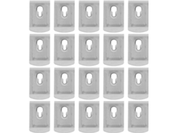 20 Suportes Metálicos Para Fita Métrica Presilhas De Aço Inoxidável