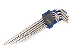 Jogo de 9 Chaves de Cotovelo Torx Inv Extra Compridas ALYCO