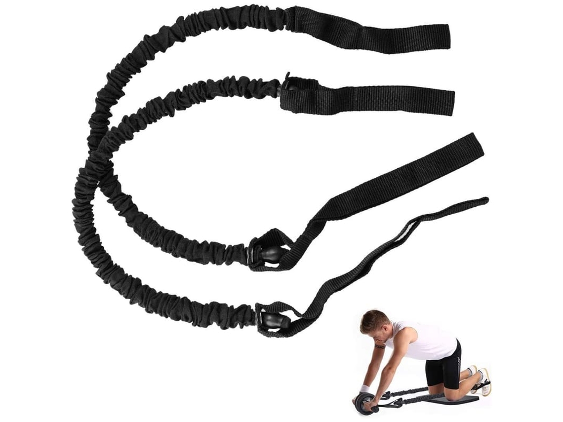 1 Par De Cinta De Resistência Para Roda Ab Com Corda Treinador De Abdômen Equipamento De Fitness