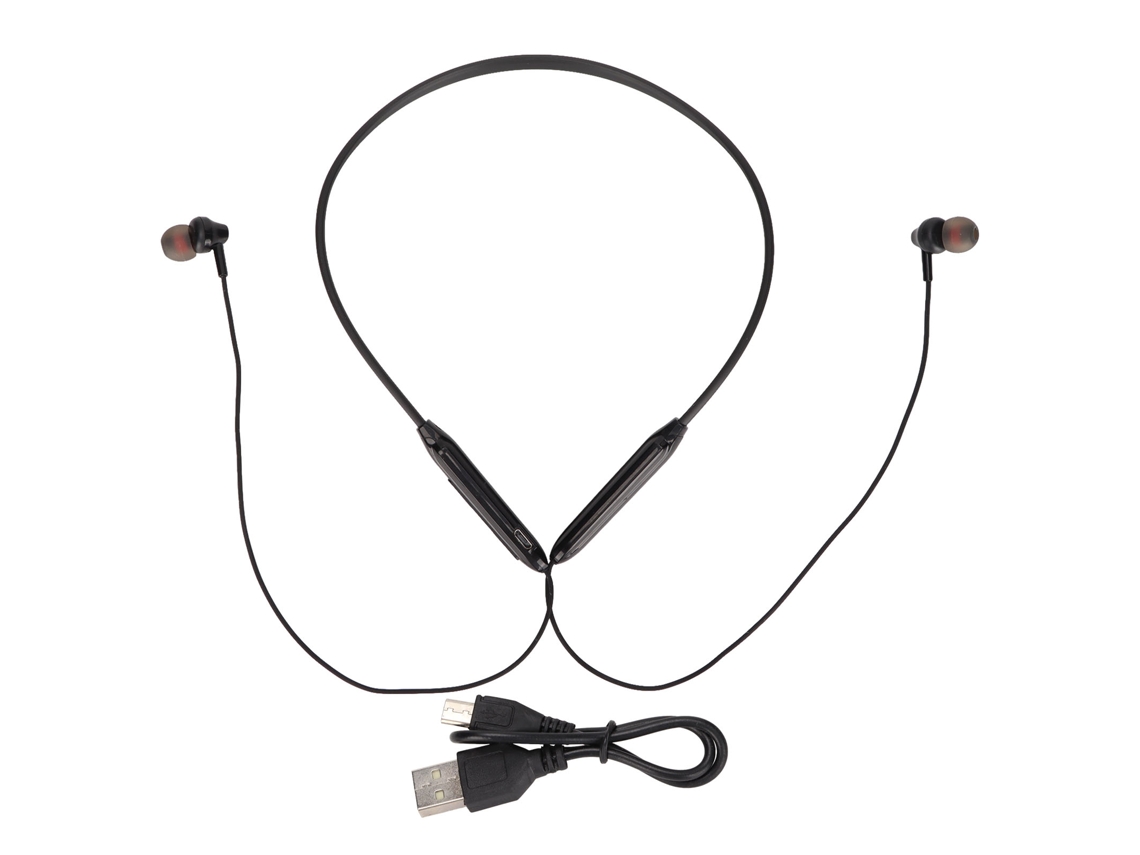 Fones De Ouvido Bluetooth Com Banda Para Pescoço, Bluetooth 5.1, À Prova D'água Ipx7, Redução De Ruído, Preto (enviado Com Bateria Interna) Ws-yd800