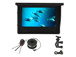Câmera de Pesca Subaquática 4,3 Polegadas Ip68 com 12 Luzes e Detector de Peixes Hd S/MARCA