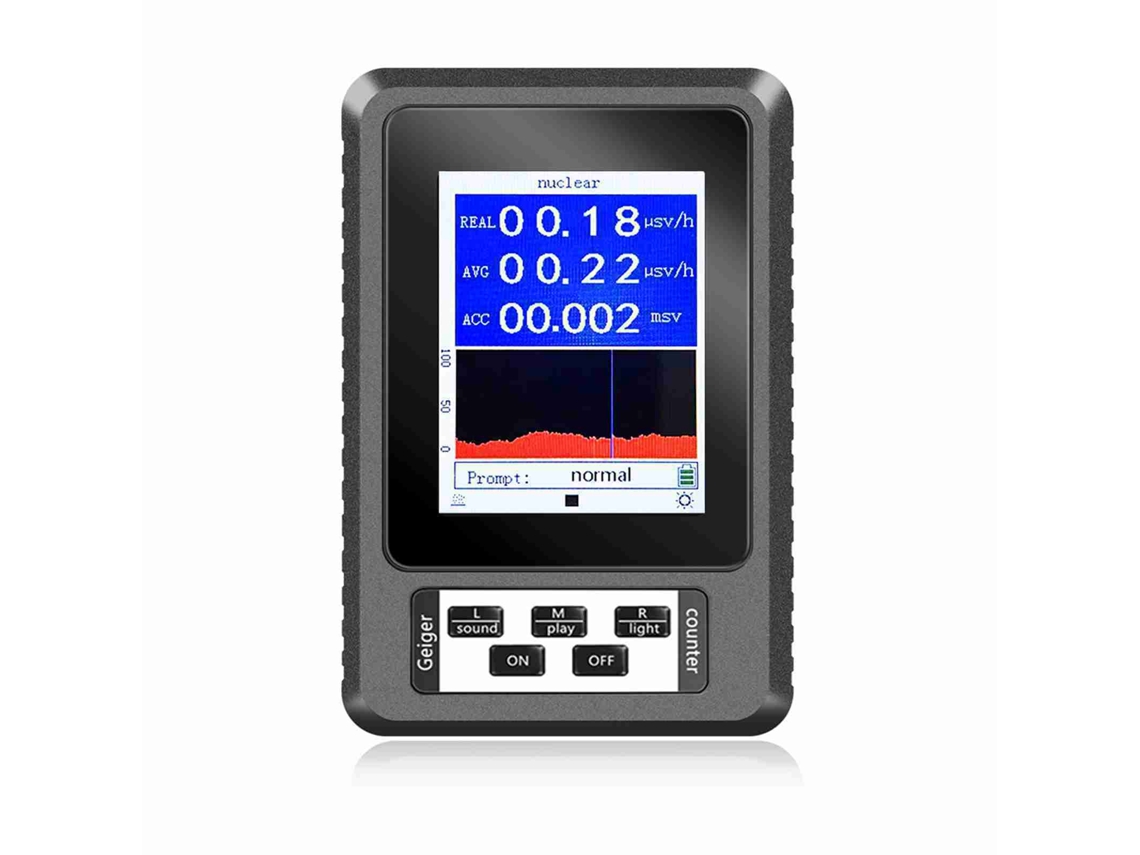 Detector de Radiação Nuclear Geiger Counter Sensível, Alta Precisão, Medidor de Radiação Beta Gamma Raios X