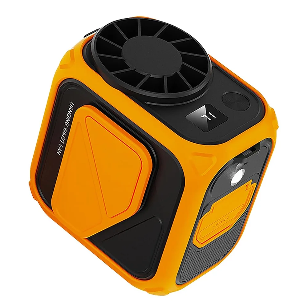 Ventilador Portátil De Cintura E Ventilador De Pescoço Com Uso Mãos-livres Ideal Para Viagens, Acampamentos E Uso No Escritório.