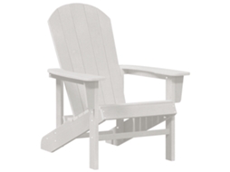 Conjunto 1 Cadeira Adirondack Vidaxl Branco Polietileno (82 X 74 X 92 Cm)