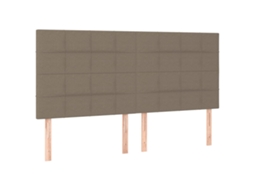 Headboard, Headboards Vidaxl Cinzento-acastanhado Tecido (200 Cm)